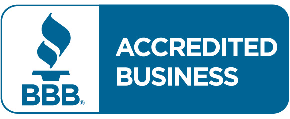 A blue better business bureau seal